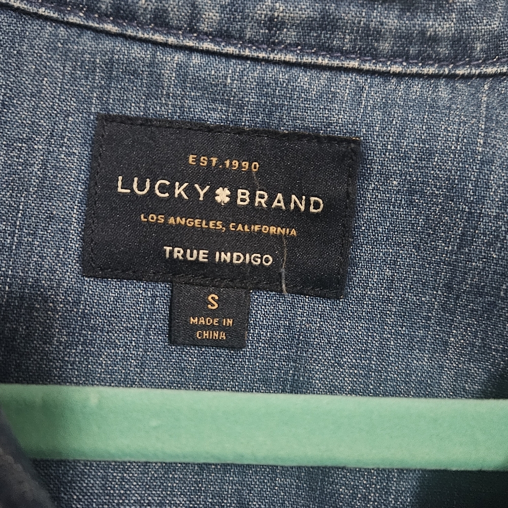 Lucky Brand Denim Shirt Dress- Size S NWOT - Picture 2 of 2